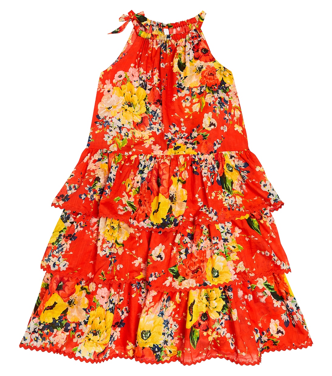 Alight tiered floral cotton dress | Zimmermann Kids