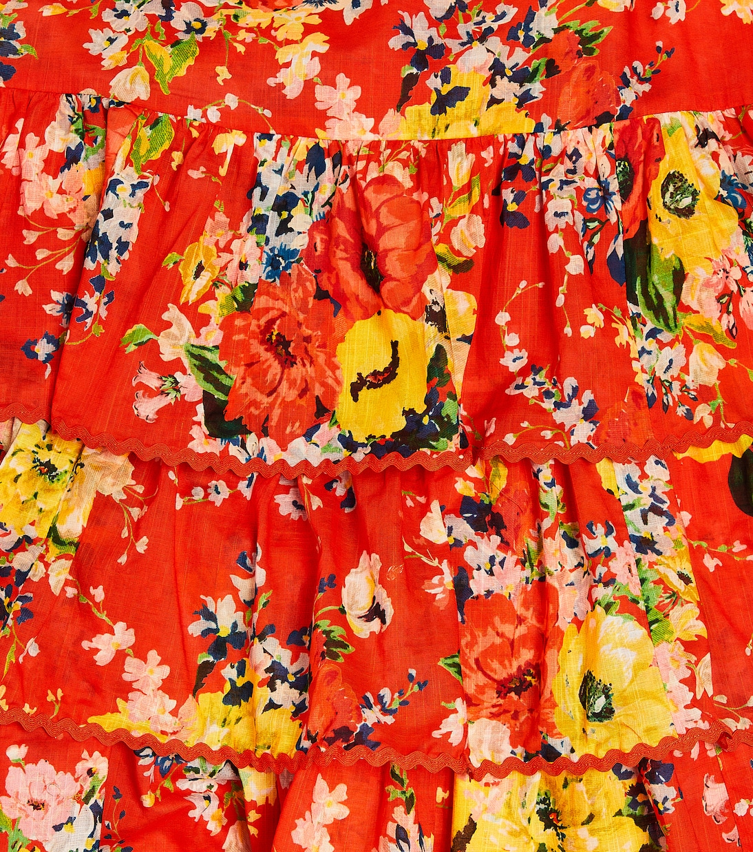 Alight tiered floral cotton dress | Zimmermann Kids