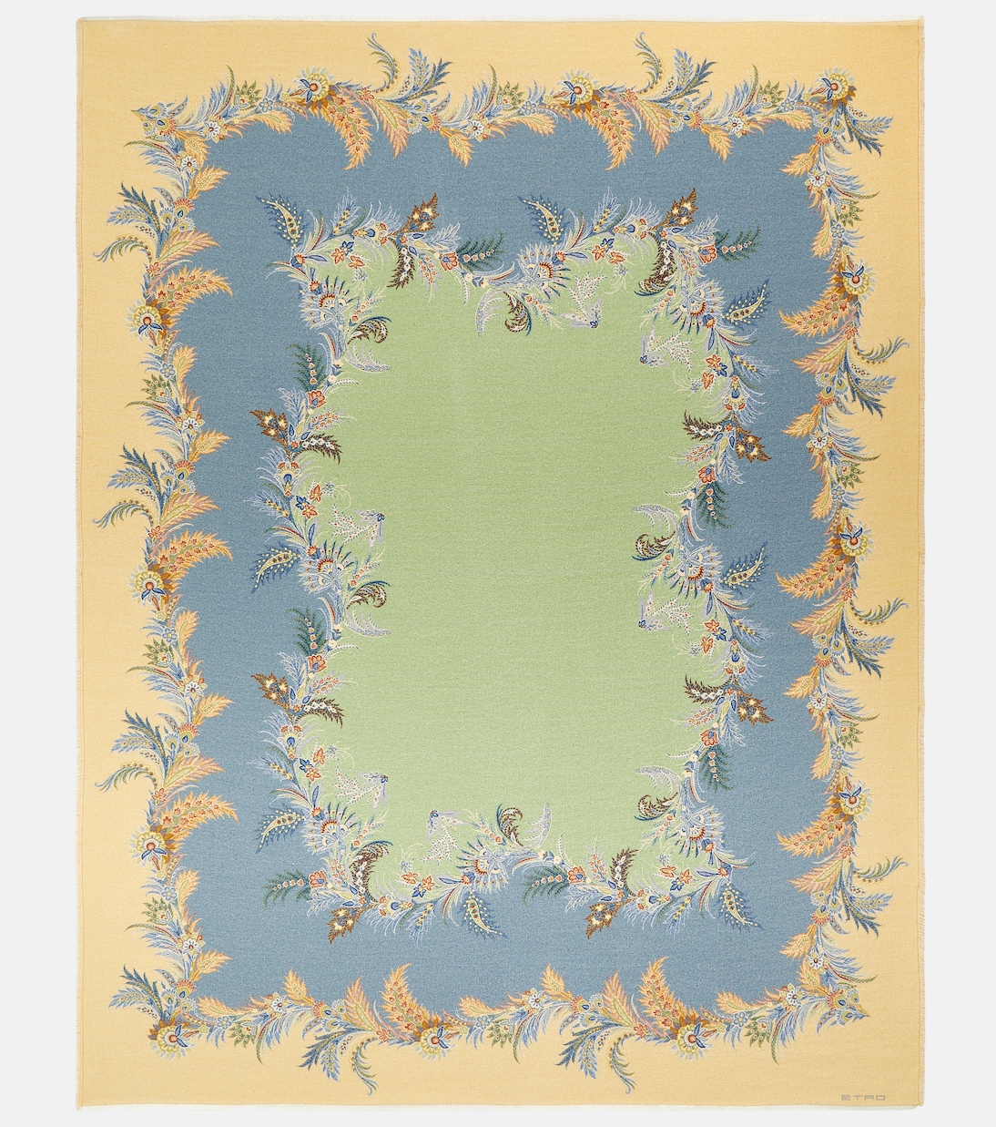 Printed wool twill blanket | Etro