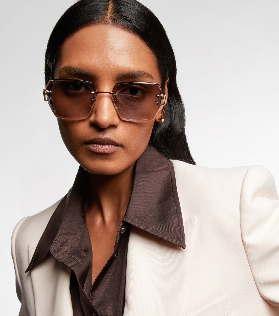 Signature C de Cartier square sunglasses | Cartier Eyewear Collection