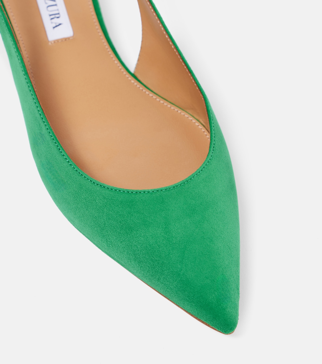 Purist suede slingback flats | Aquazzura