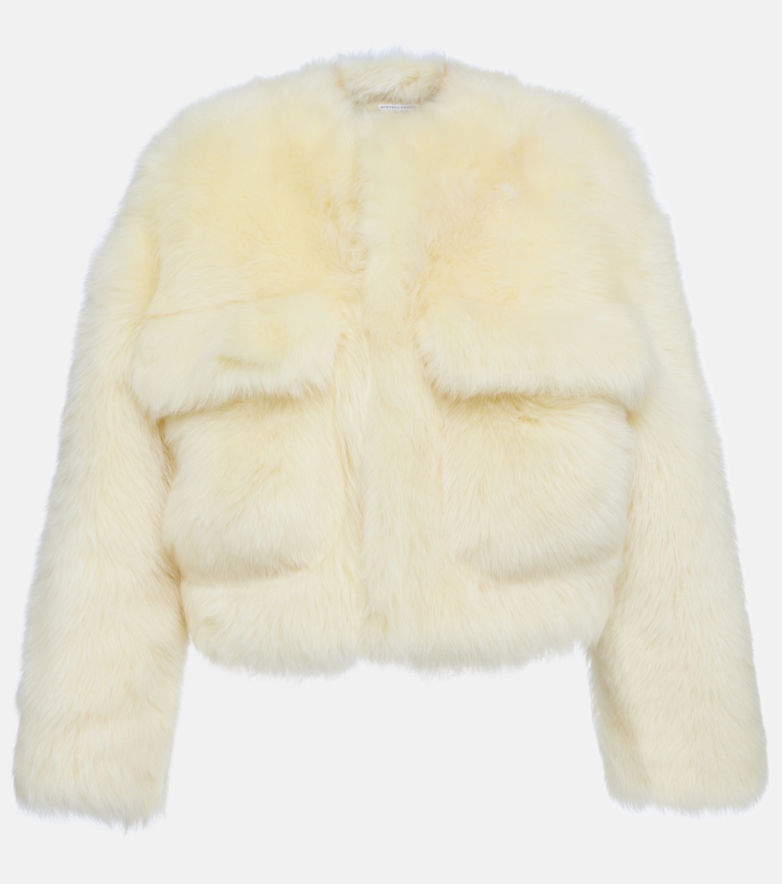 Cropped shearling jacket | Bottega Veneta