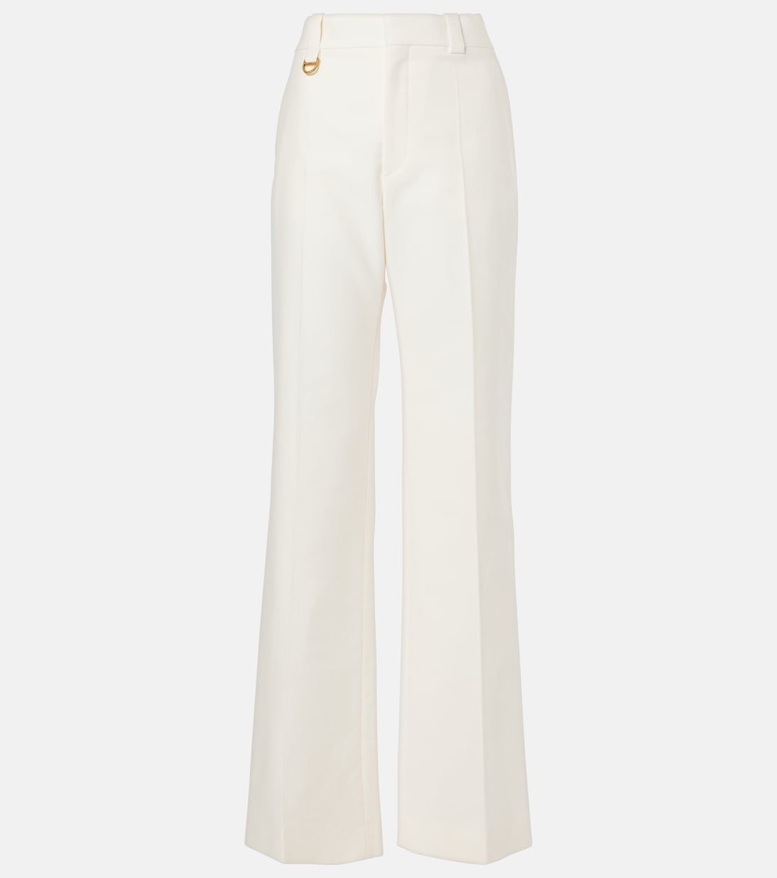 Pantalon ample à taille haute en coton  | Chloé