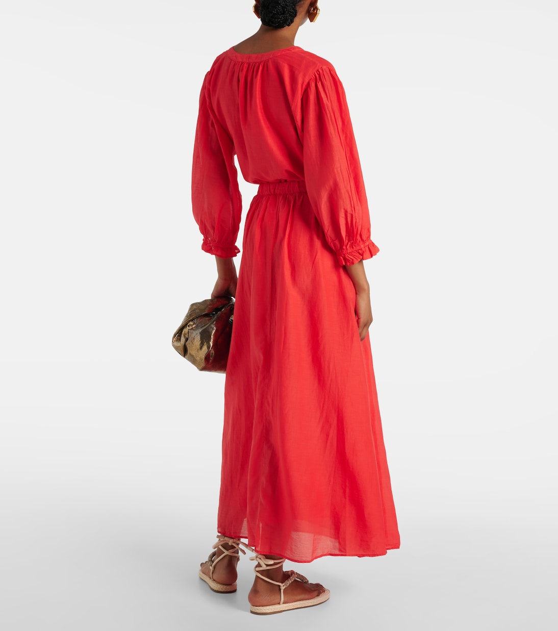 Maxirock Mariela aus Baumwolle und Seide | Velvet