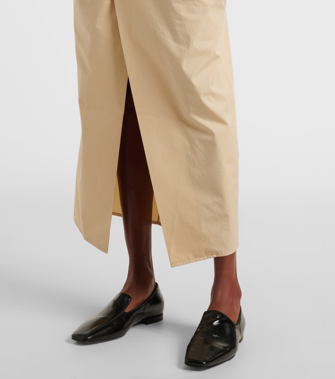 Ailin draped cotton midi dress | Tove