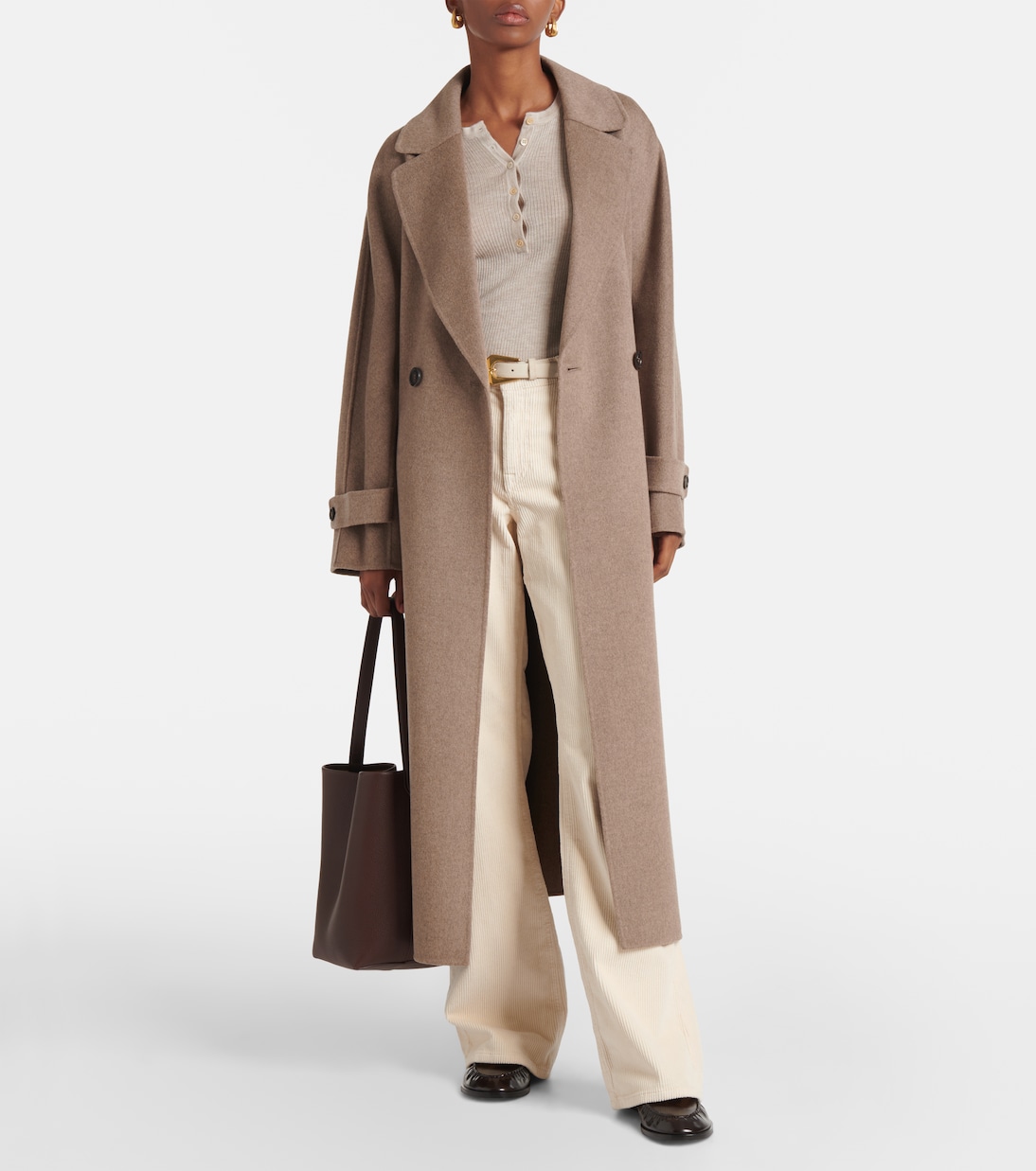 Mid-Rise Flared Jeans Padua aus Cord | AG Jeans