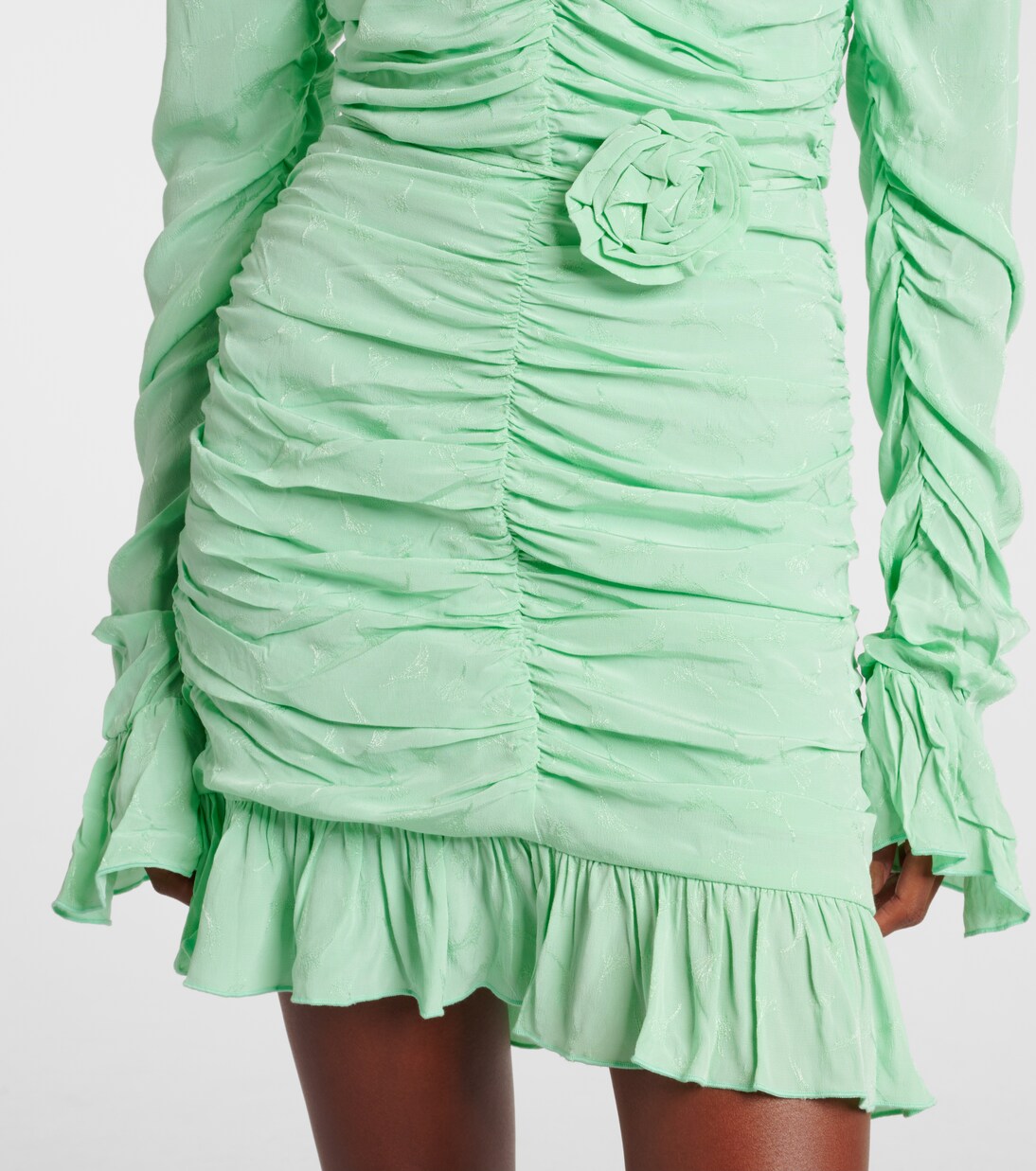 Robe froncée à fleurs | Rotate