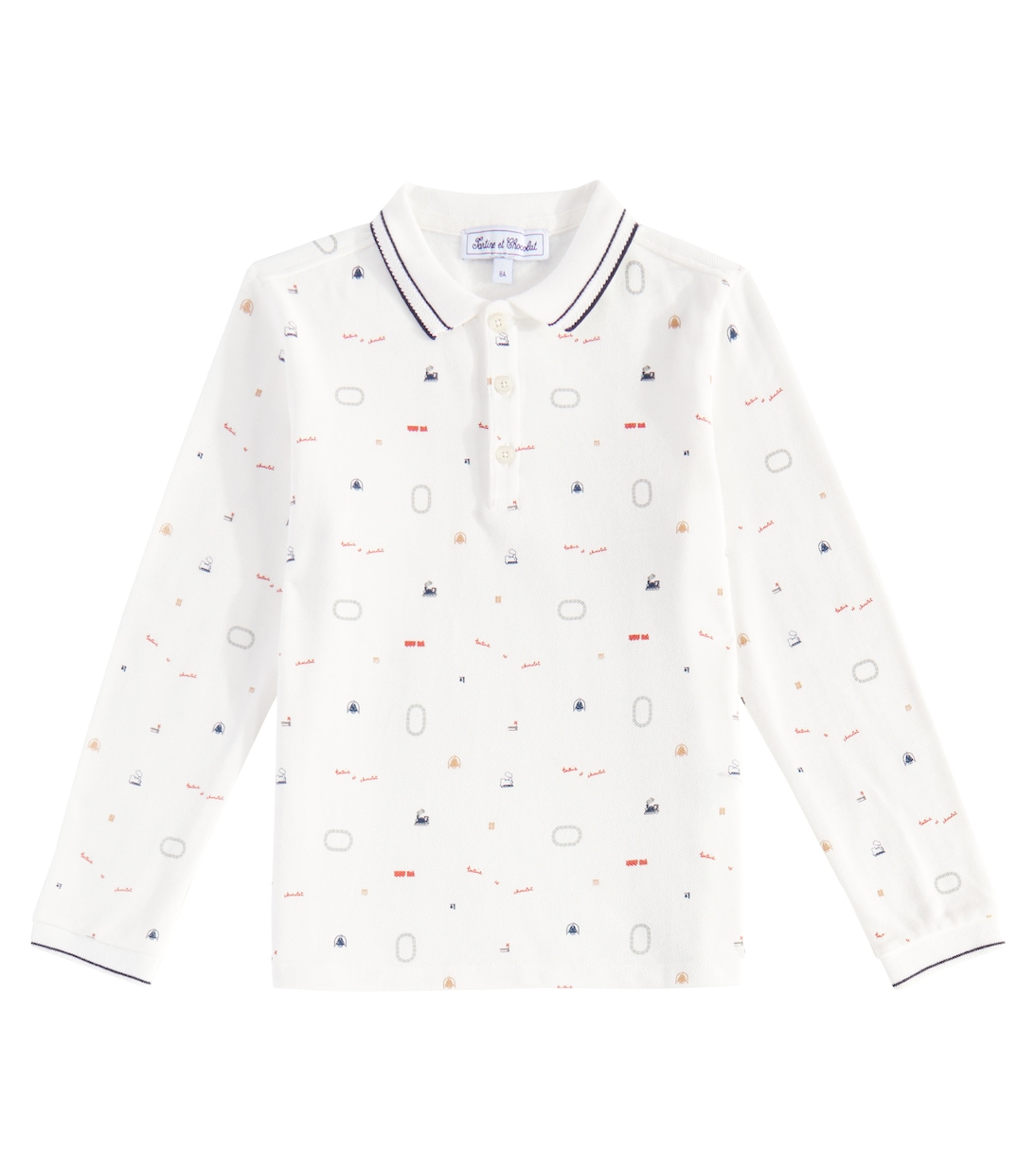 Polo imprimé en coton | Tartine et Chocolat