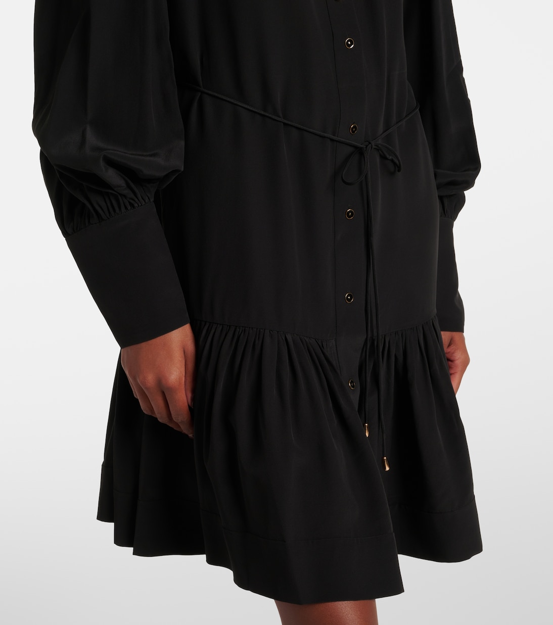 Belted ruffled shirt dress | Zimmermann