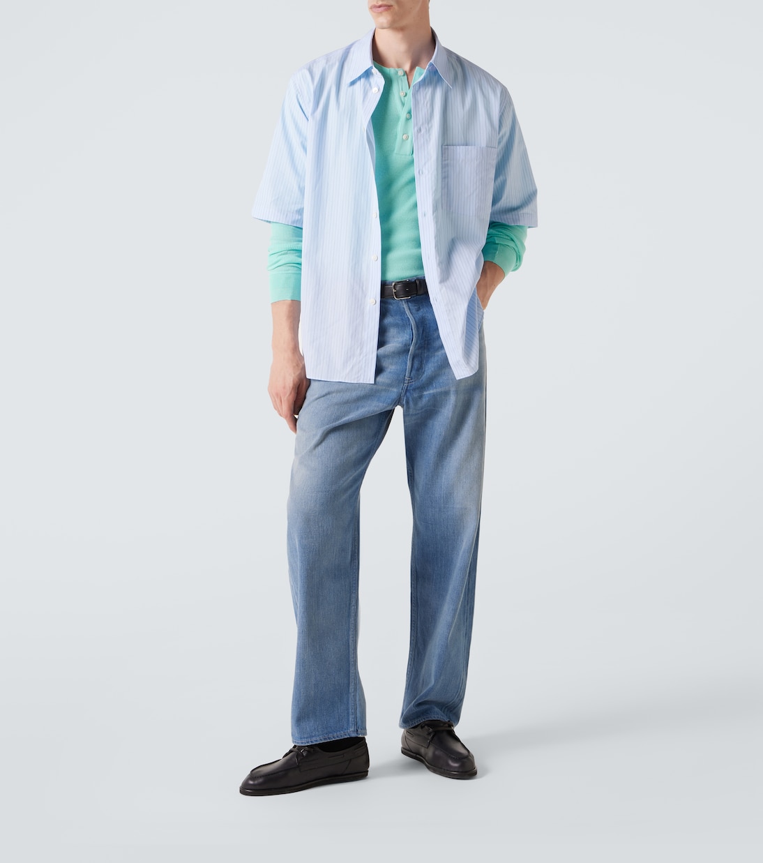 Chemise en coton rayé | Auralee