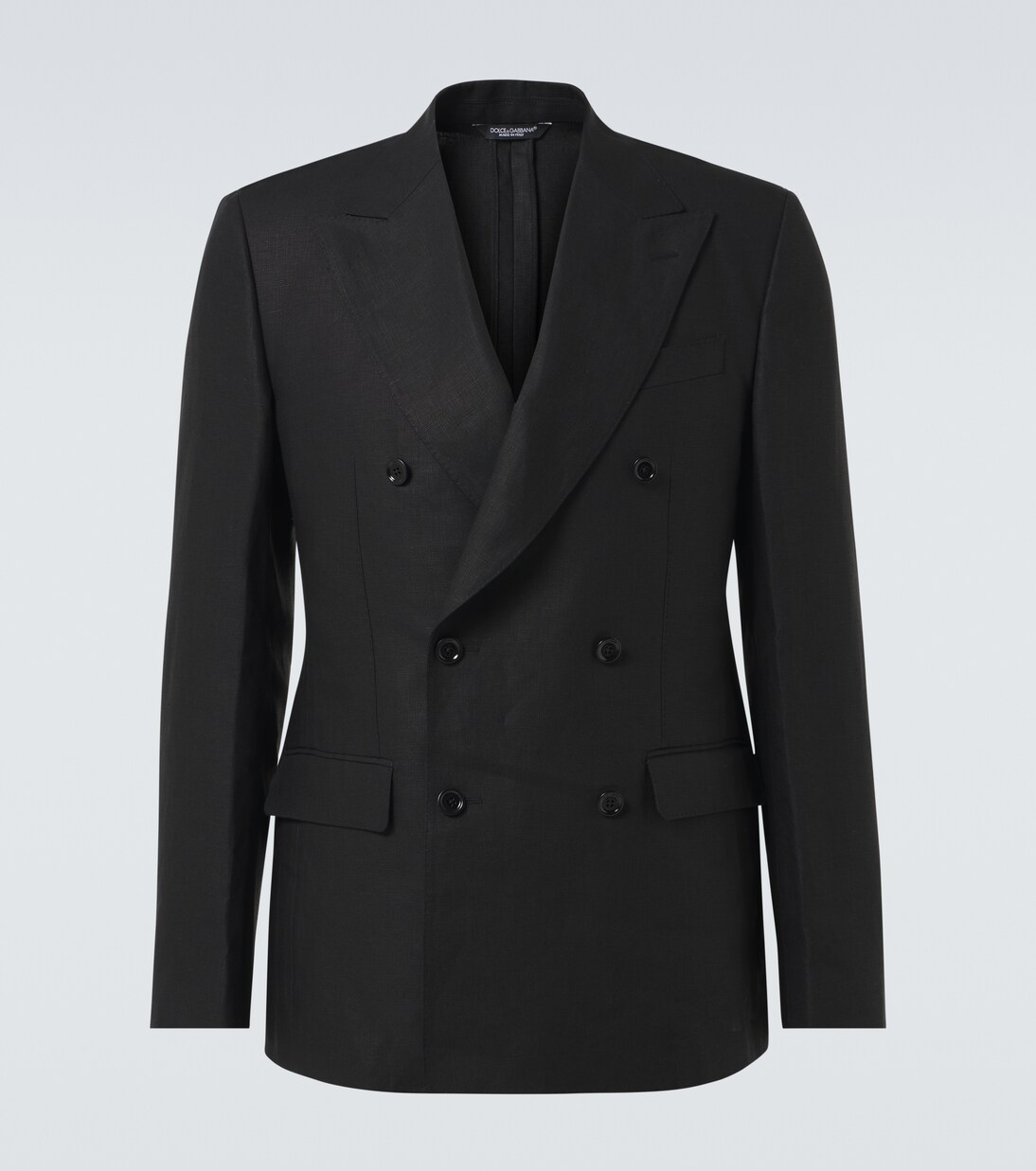 Double-breasted linen suit jacket | Dolce&Gabbana