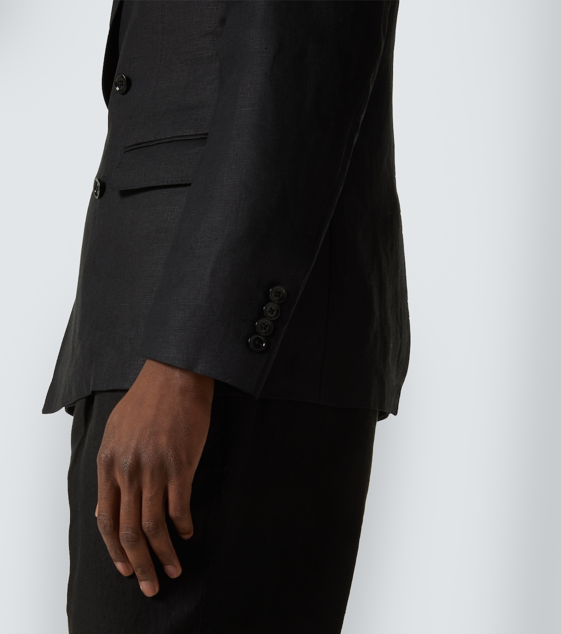 Double-breasted linen suit jacket | Dolce&Gabbana