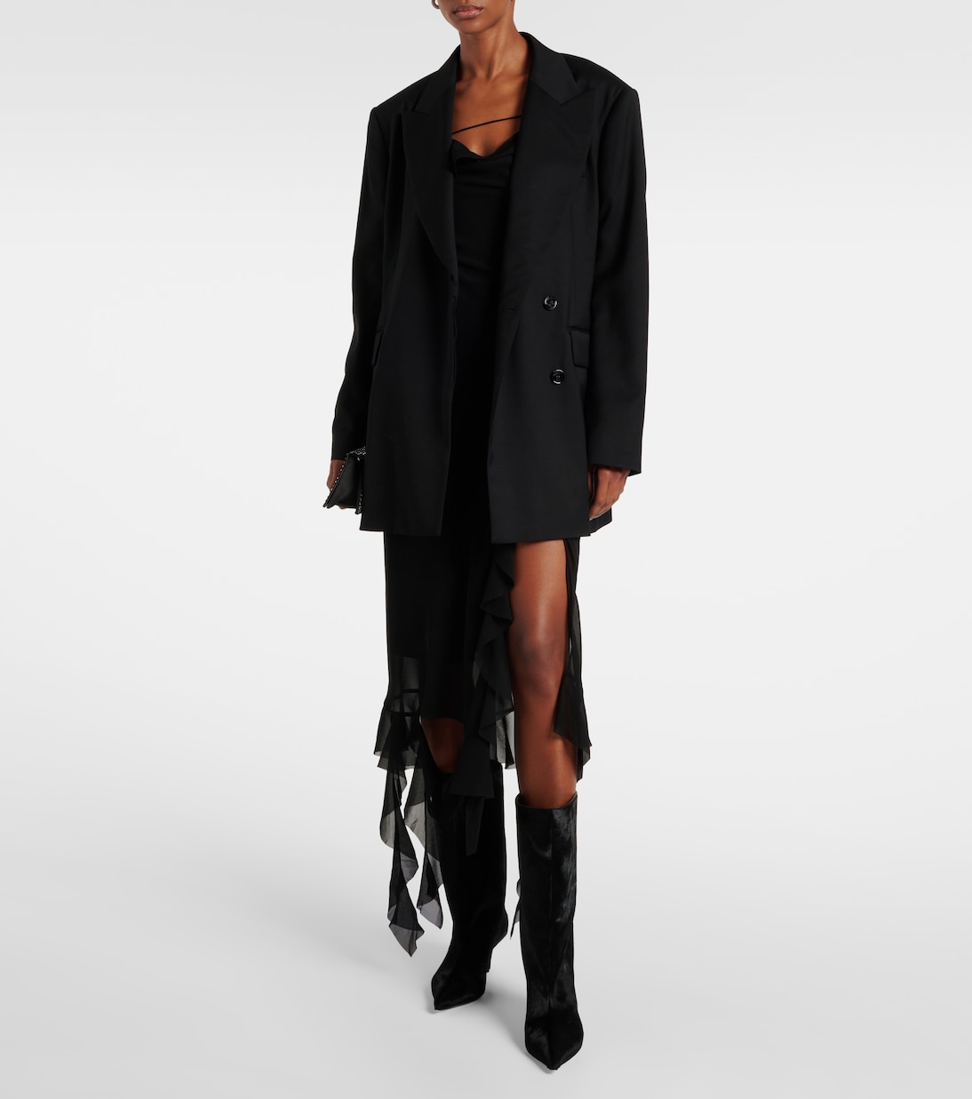 Stiefel Fiona 60 aus Kalbshaar | Amina Muaddi