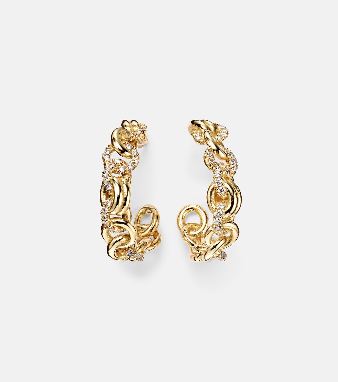 Boucles d'oreilles Fused Serpens en or 18 ct et diamants | Spinelli Kilcollin