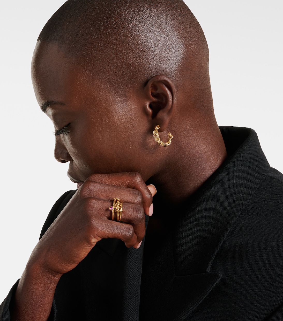 Boucles d'oreilles Fused Serpens en or 18 ct et diamants | Spinelli Kilcollin