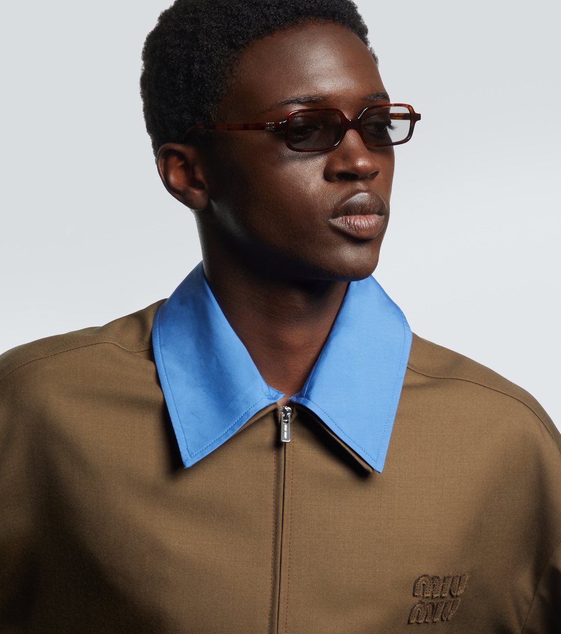 Logo rectangular sunglasses | Miu Miu