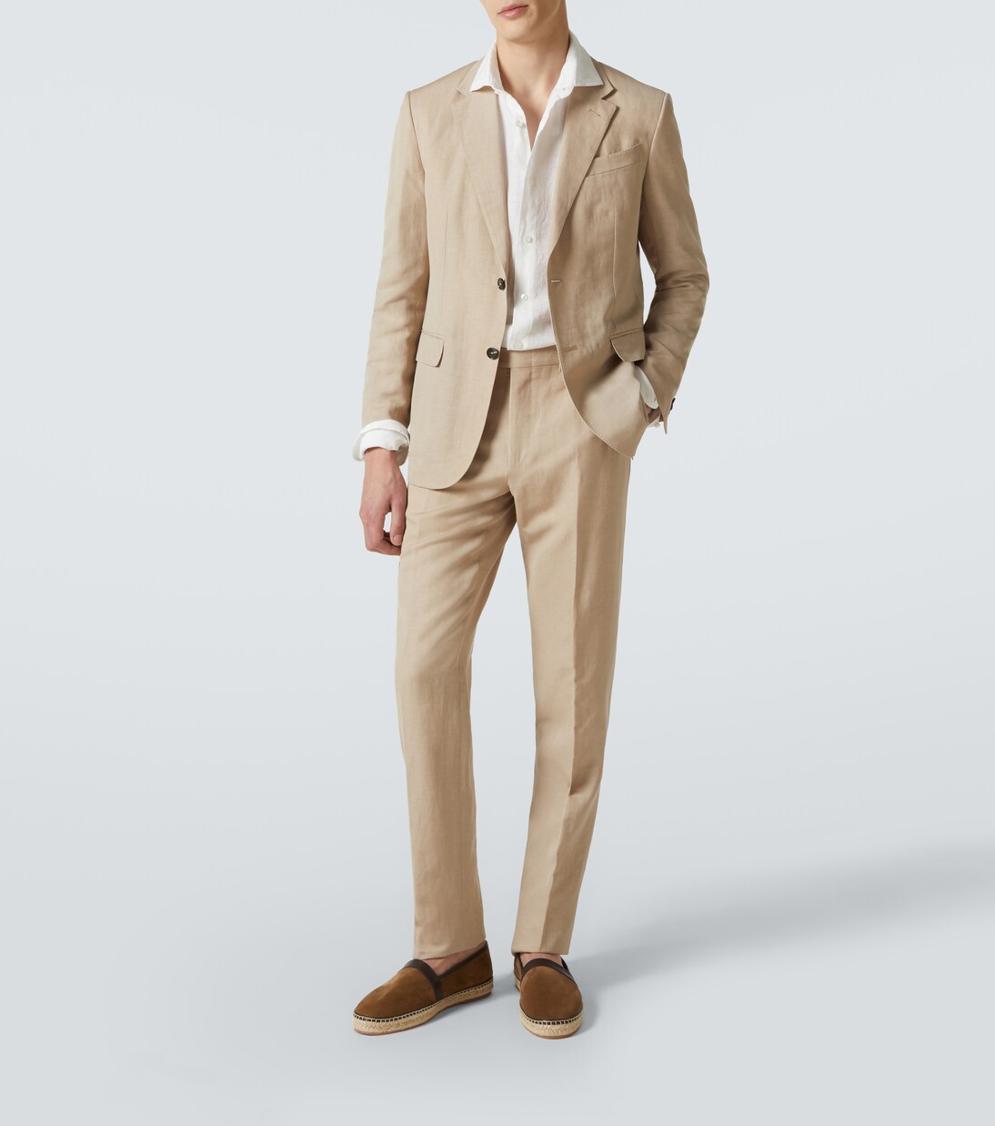 Alpargatas Nerano de ante con piel | Manolo Blahnik