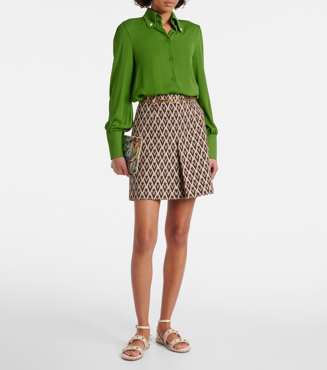 Sandalias Rockstud Torchon de piel | Valentino Garavani