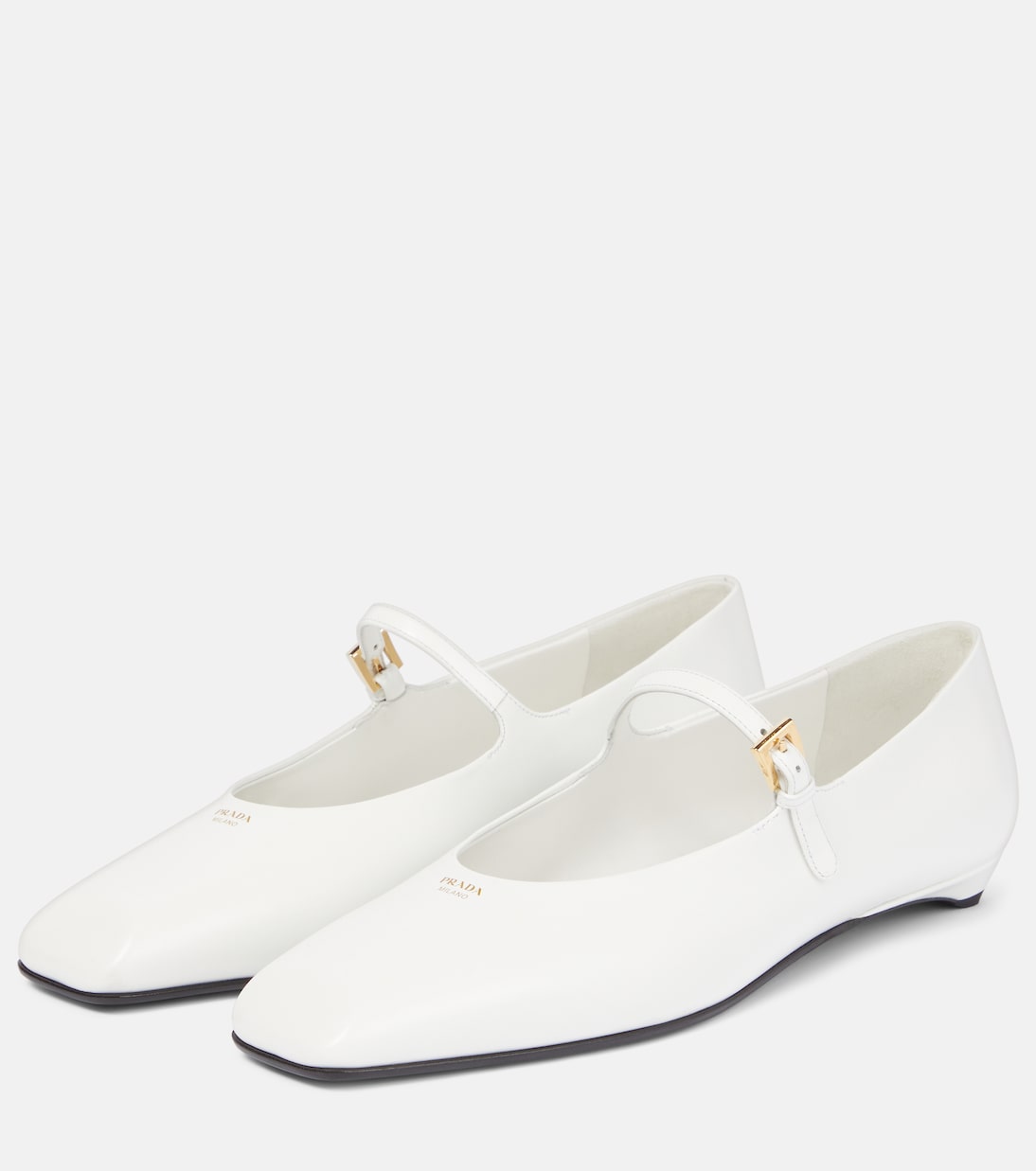 Mary-Jane-Ballerinas aus Leder | Prada