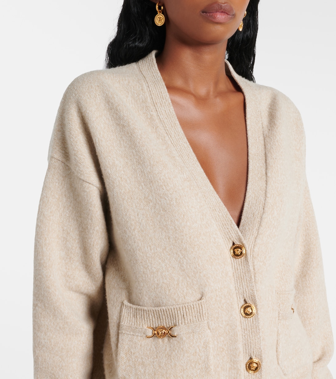 Wool and cashmere cardigan | Versace