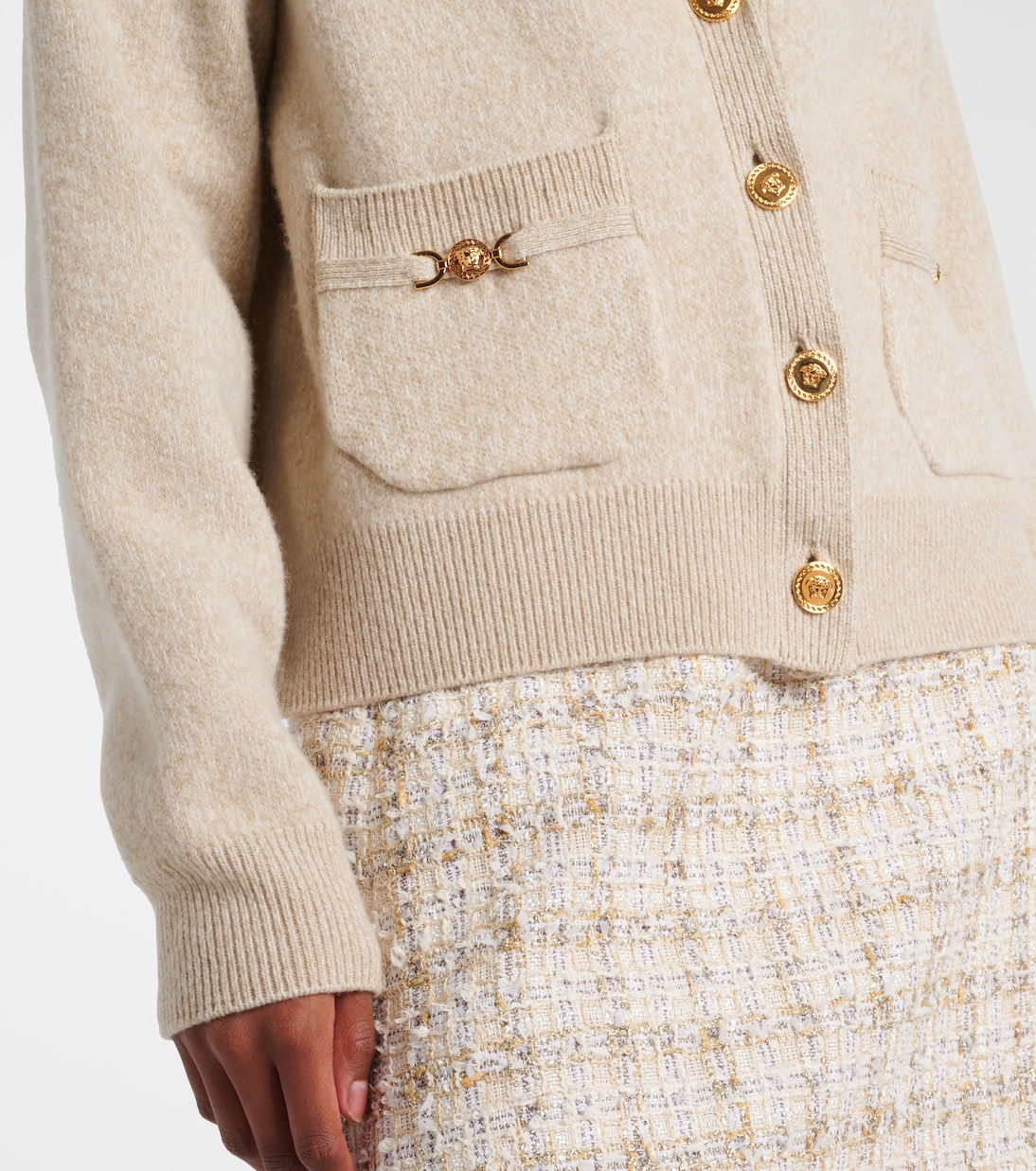 Wool and cashmere cardigan | Versace