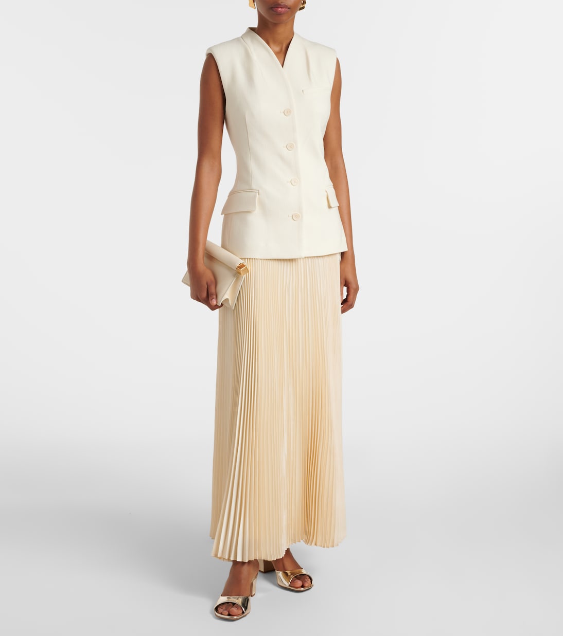 Pantoletten Lara 50 aus Metallic-Leder | Paris Texas