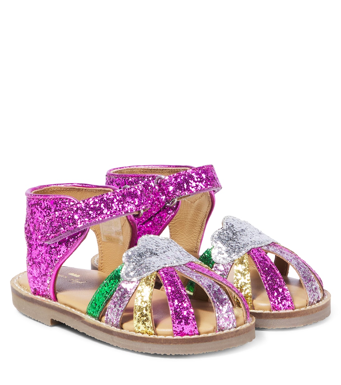 Rainbow glitter sandals | Konges Sløjd