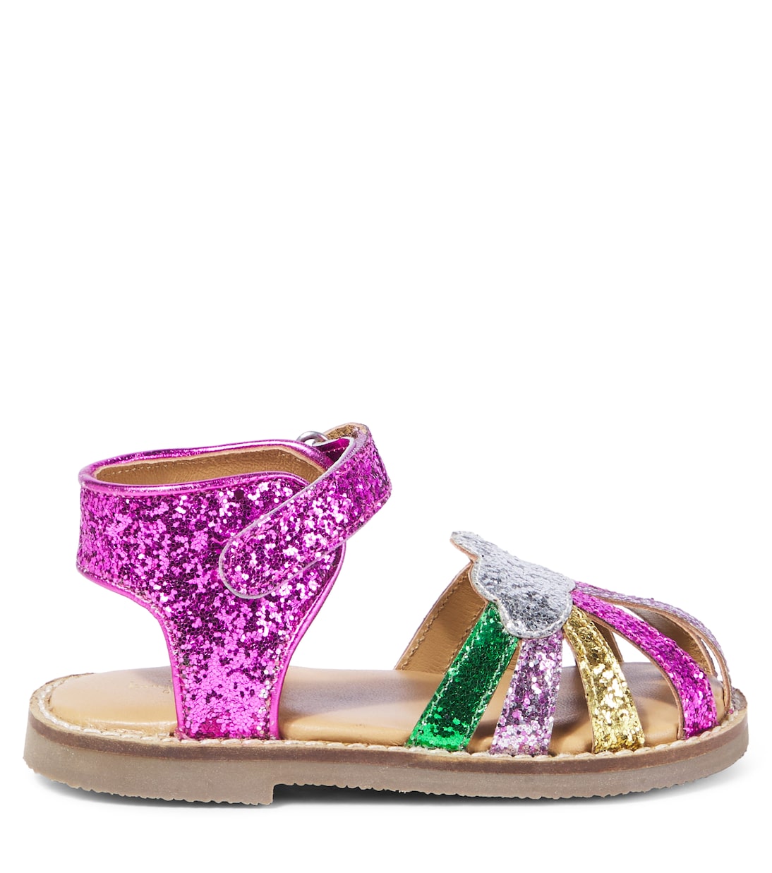 Rainbow glitter sandals | Konges Sløjd