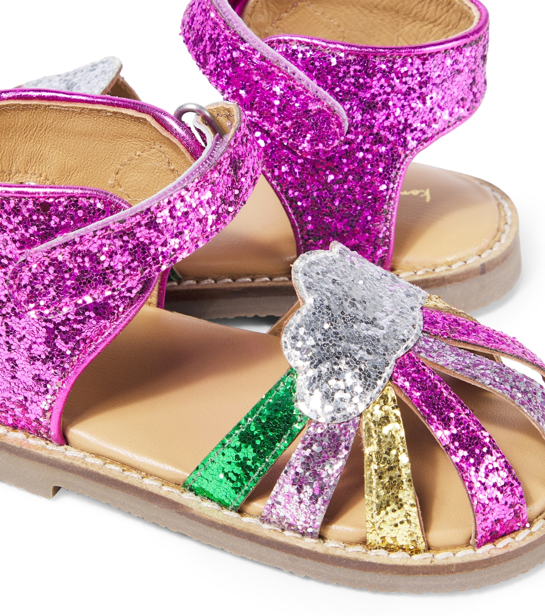 Rainbow glitter sandals | Konges Sløjd