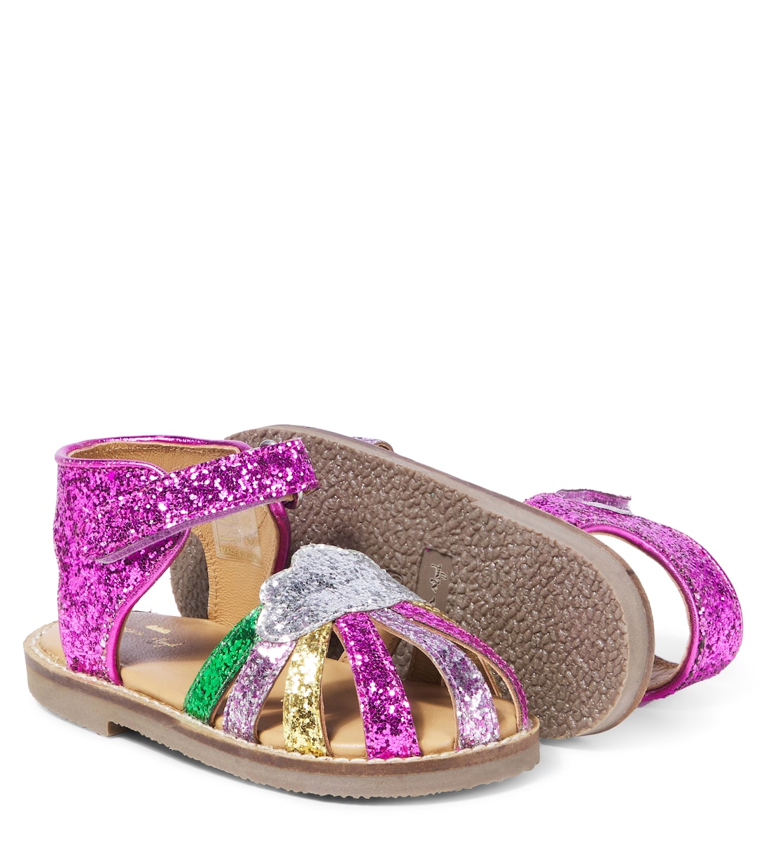 Rainbow glitter sandals | Konges Sløjd