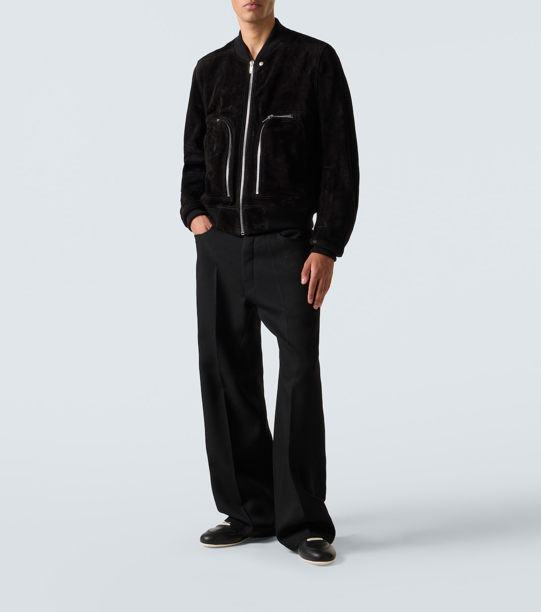 Minimal leather sneakers  | Rick Owens