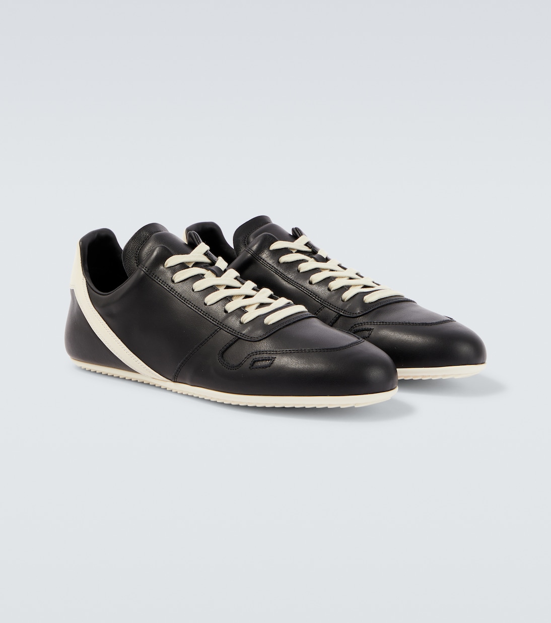 Minimal leather sneakers  | Rick Owens