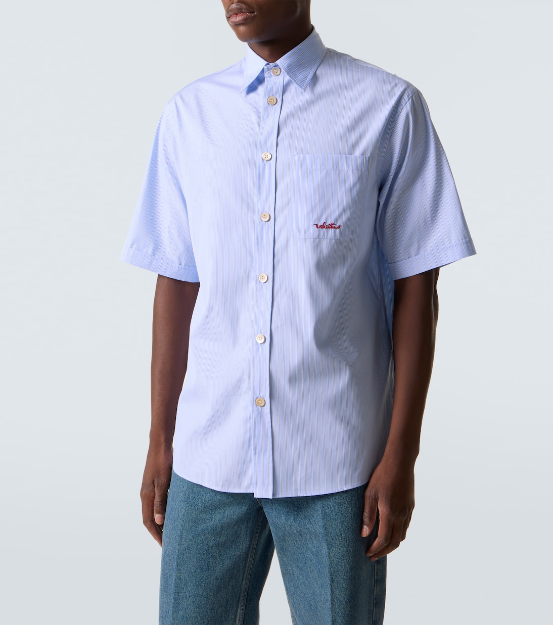 Camicia in cotone a righe | Valentino
