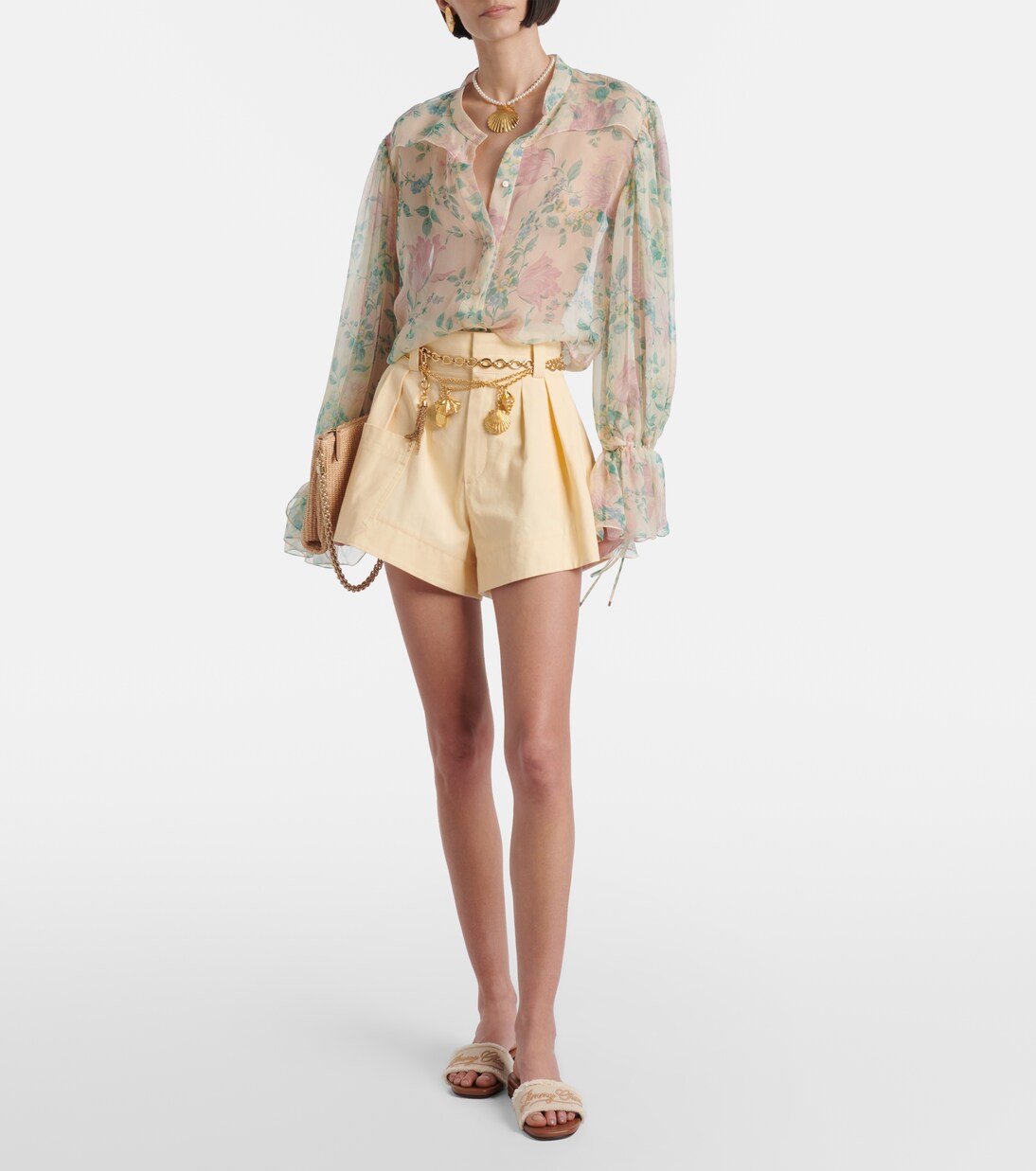 Joa embroidered canvas slides | Jimmy Choo