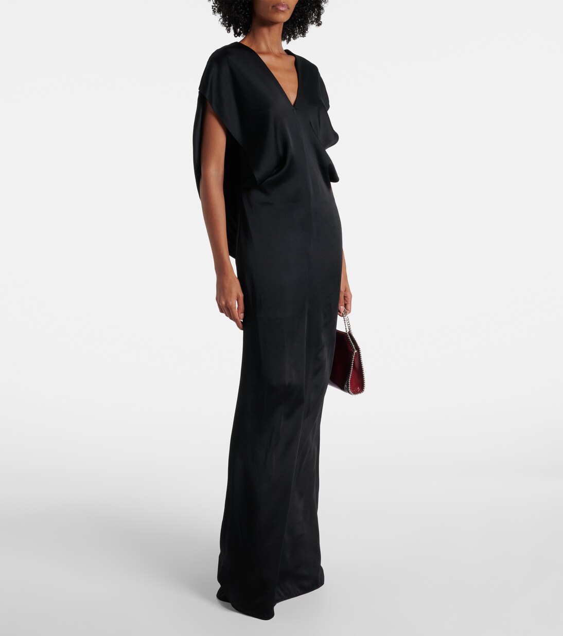 Robe longue en satin | Stella McCartney