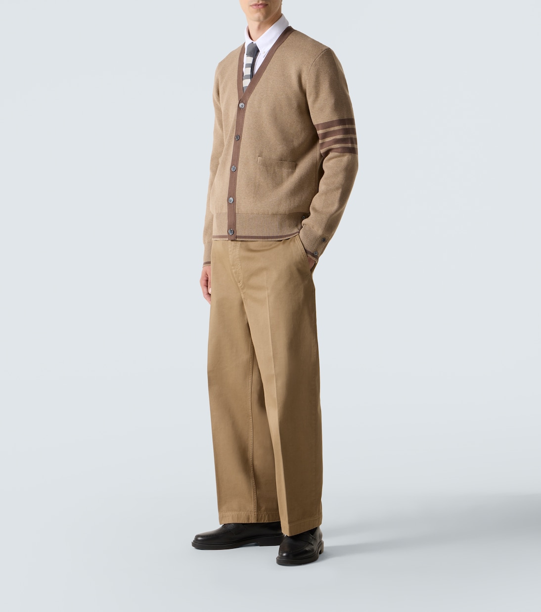 4-Bar cotton cardigan  | Thom Browne