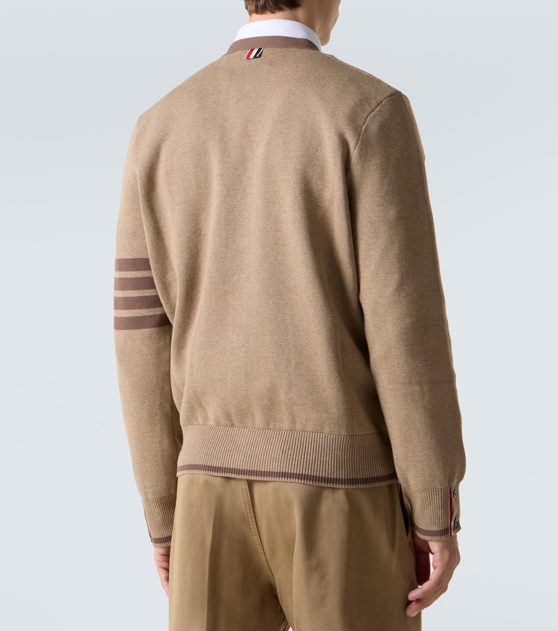 4-Bar cotton cardigan  | Thom Browne