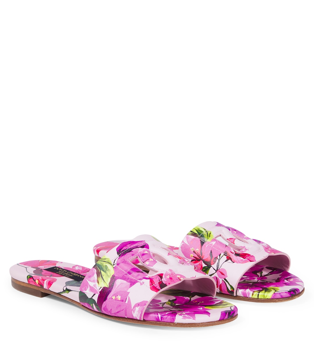 Taormina DG floral slides | Dolce&Gabbana Kids