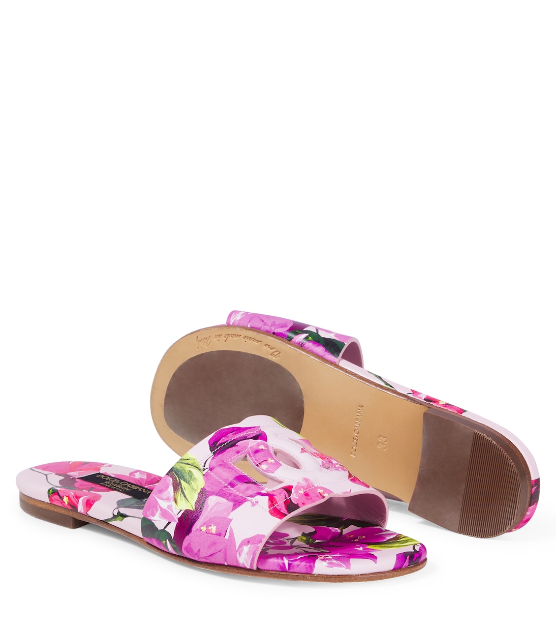 Taormina DG floral slides | Dolce&Gabbana Kids