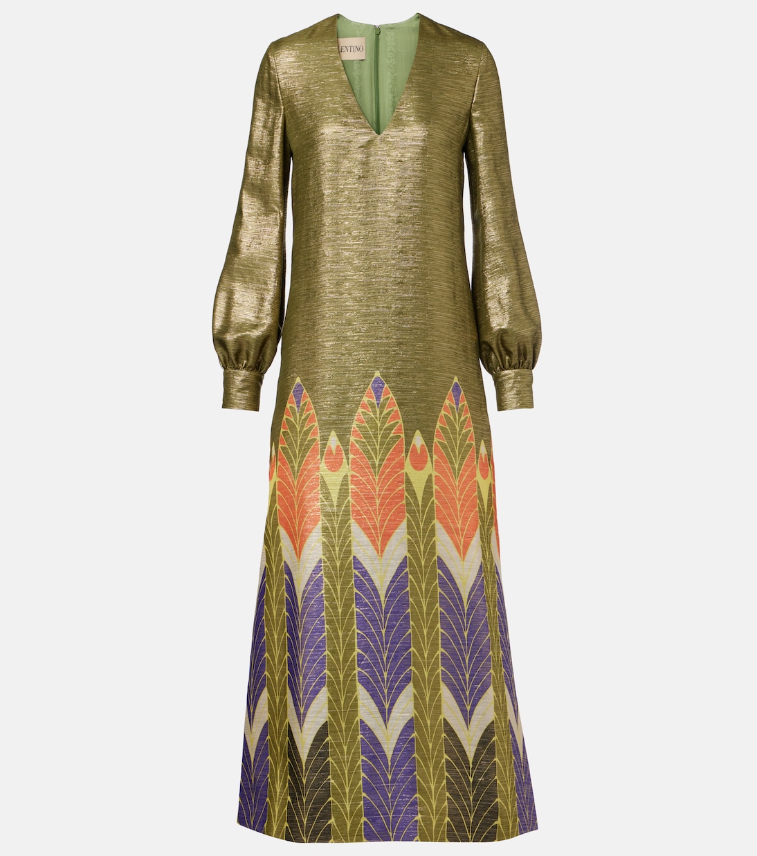 Voyage Imaginaire lamé maxi dress | Valentino