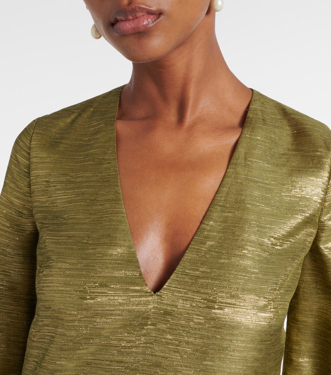 Voyage Imaginaire lamé maxi dress | Valentino