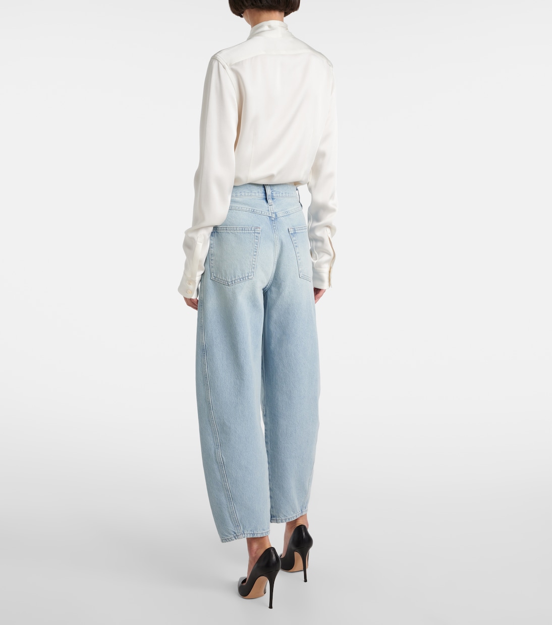 Twisted wide-leg jeans | Frame