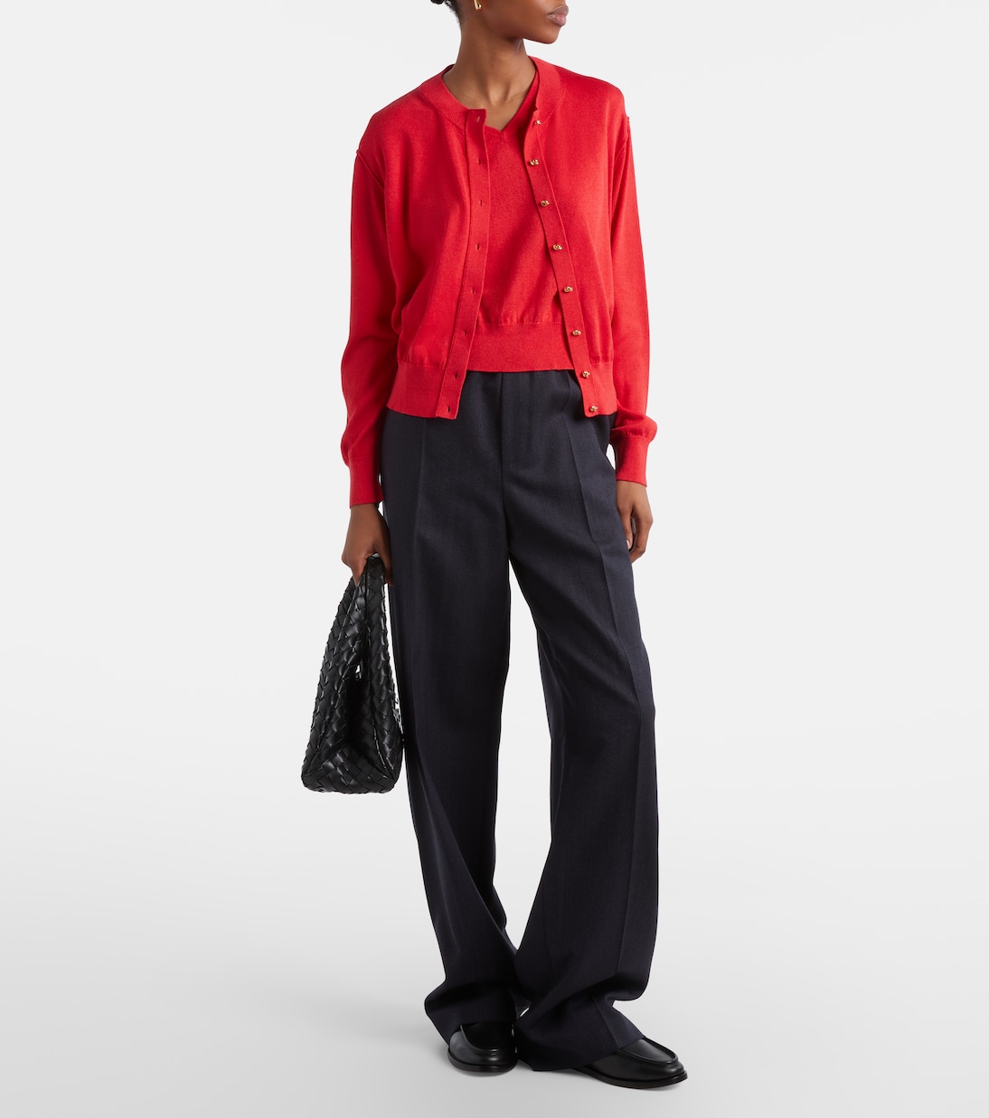 Knot sweater vest and cardigan set | Bottega Veneta