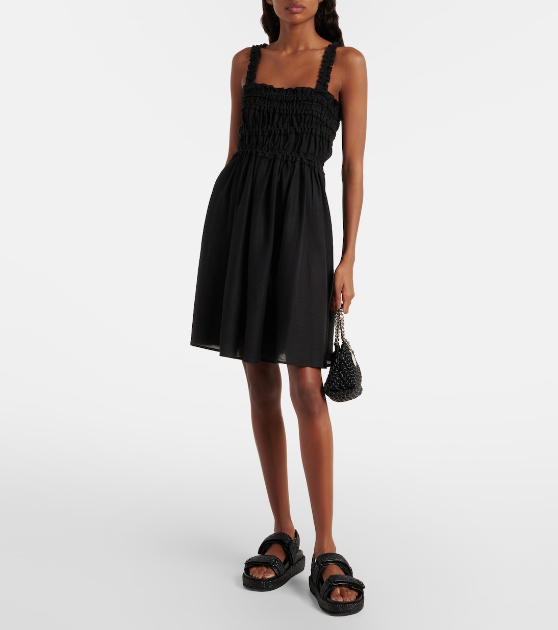 Sandalen aus Raffiabast und Leder | Tory Burch