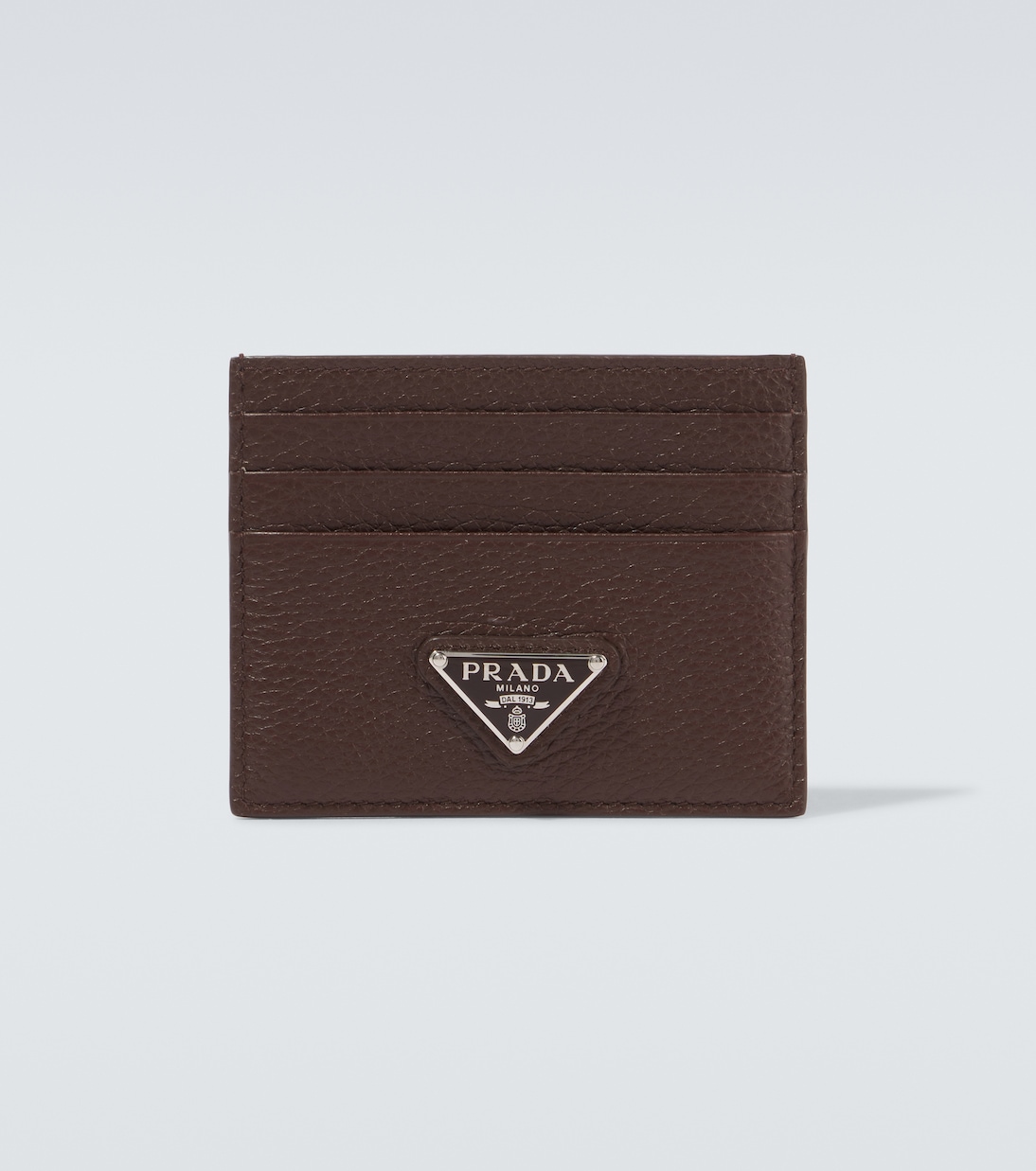 Logo leather card holder | Prada