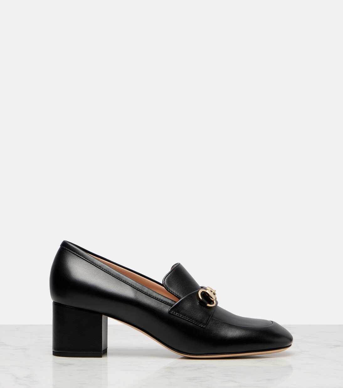 Loafer-Pumps Lady Horsebit aus Leder | Gucci