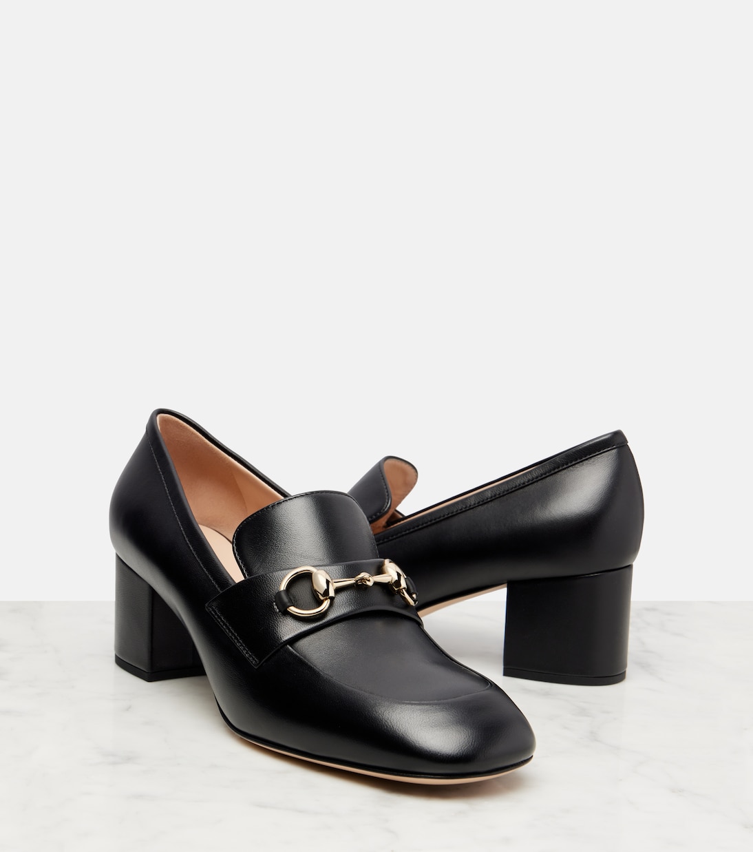 Loafer-Pumps Lady Horsebit aus Leder | Gucci