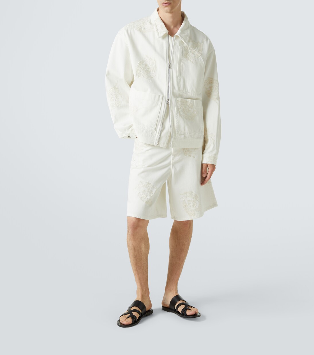 Bestickte Jacke aus Denim | Dries Van Noten