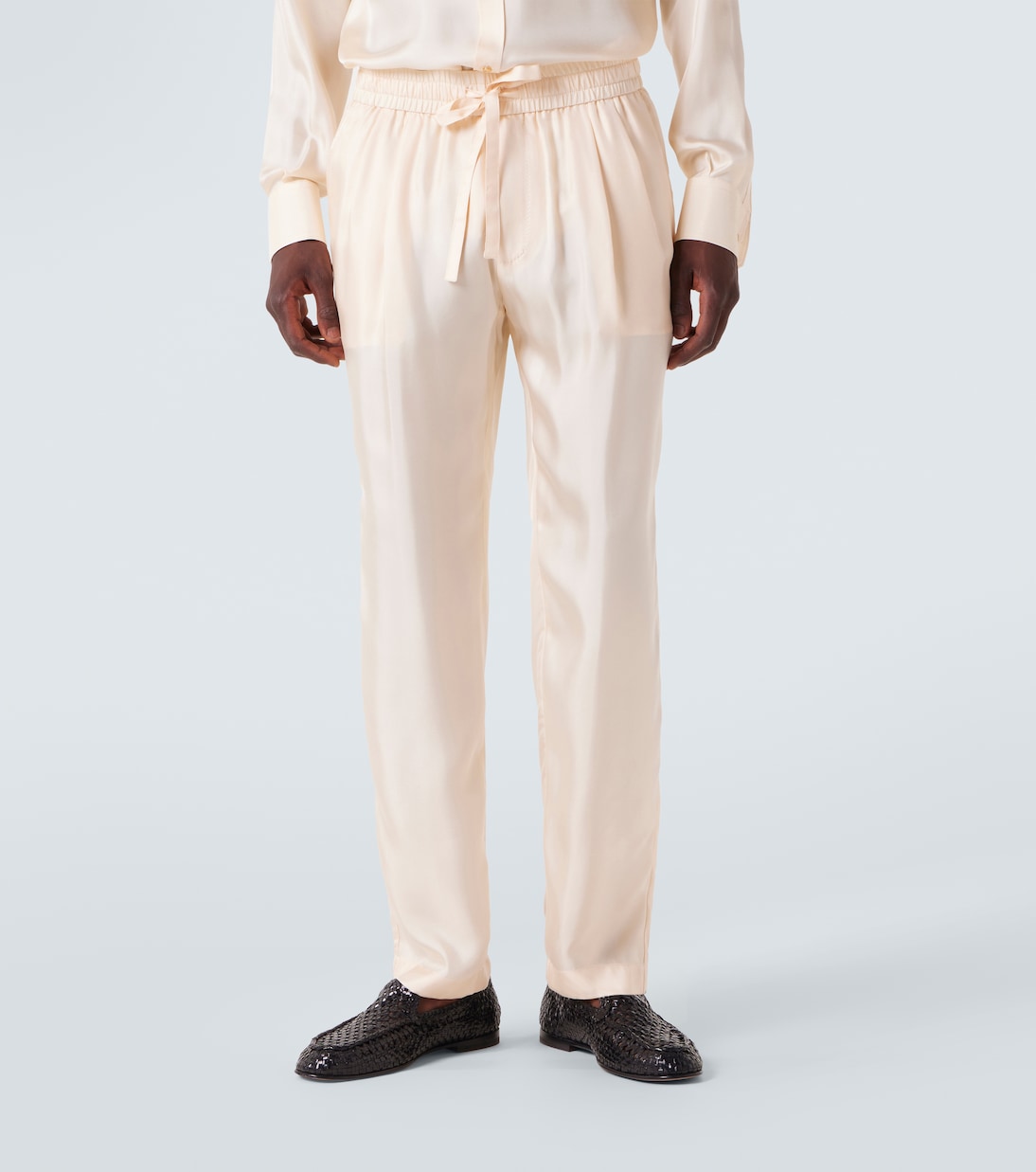 Silk tapered pants  | Dolce&Gabbana