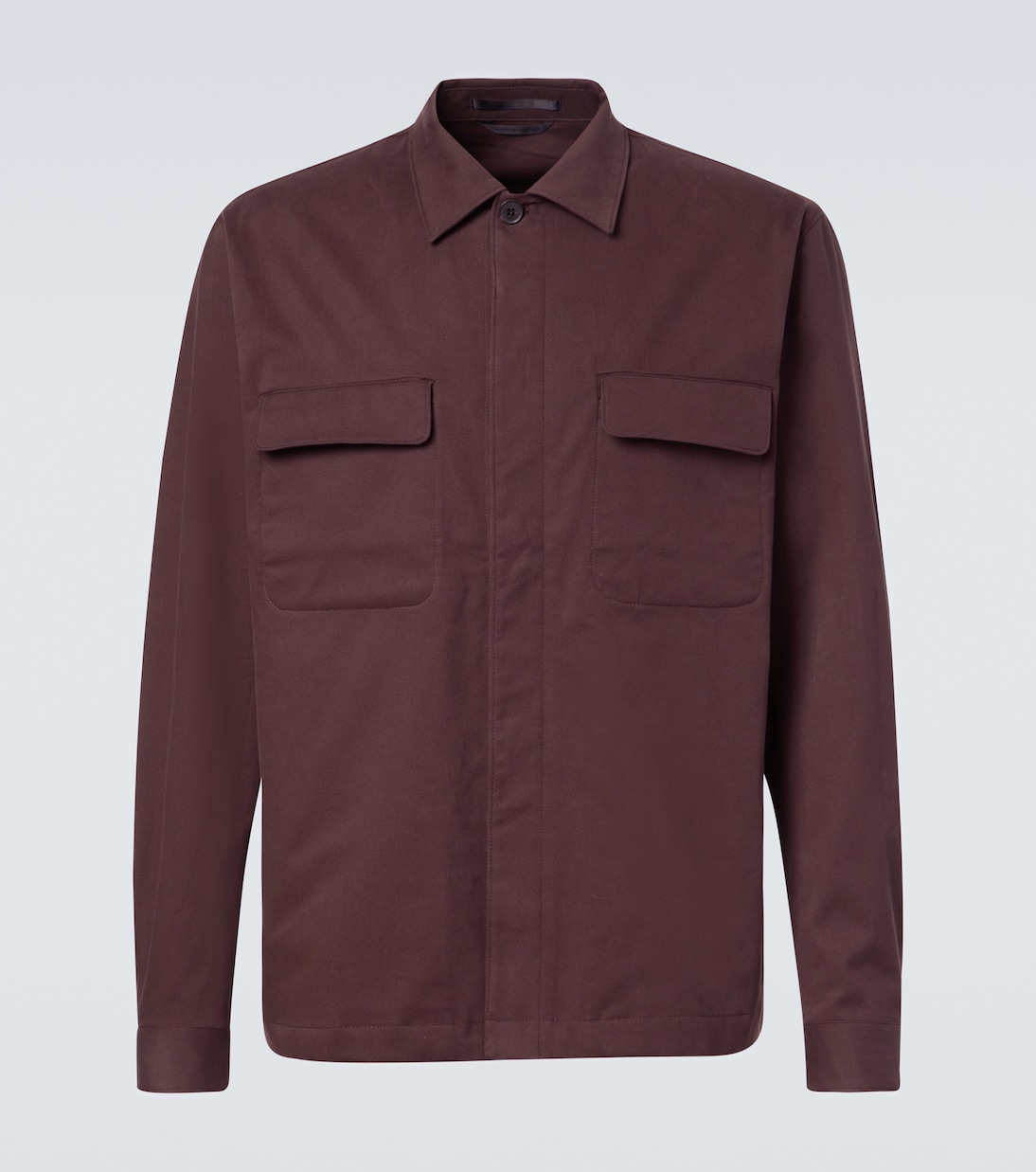 Cotton and cashmere overshirt | Sunspel